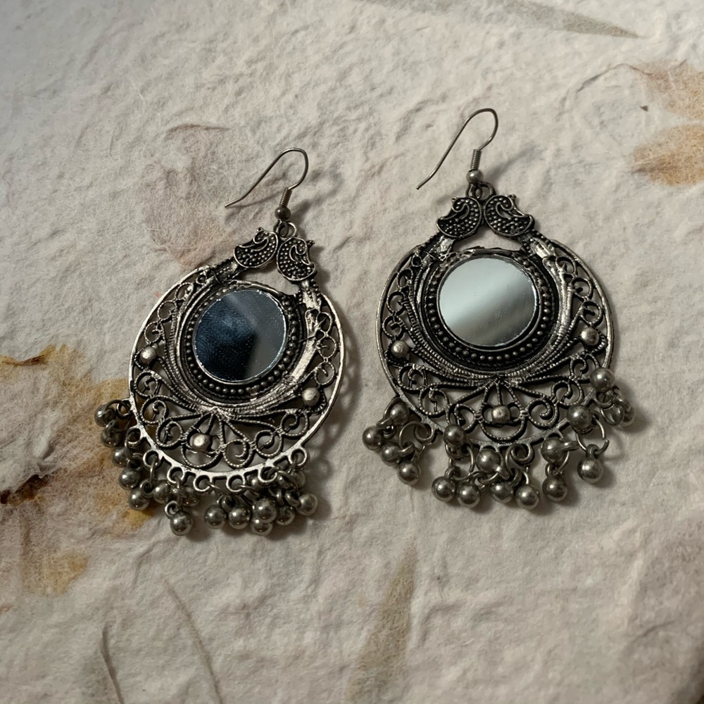 ✨Mirrored chandelier earrings✨